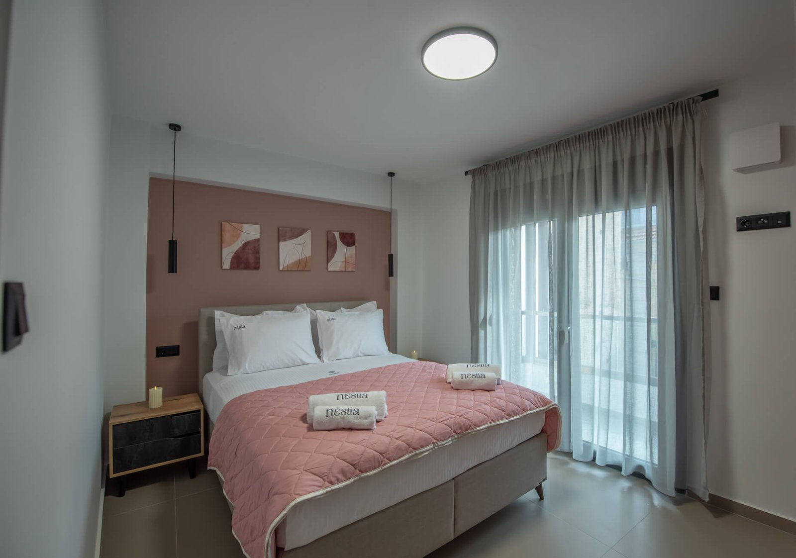 Nestia pink room apartments for rent airbnb volos 12 1